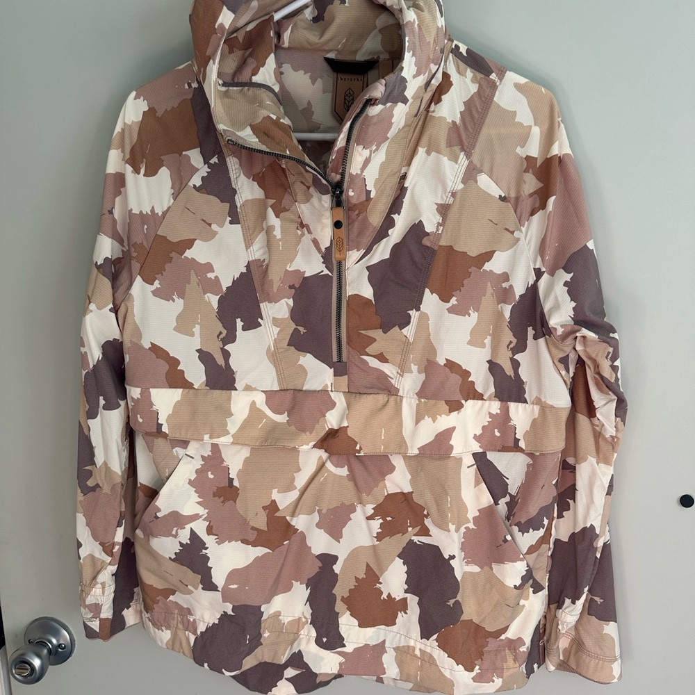 INDYGENA Rengas Jacket Thunder Pastel Camo Size SMALL lightweight pullover NWOT